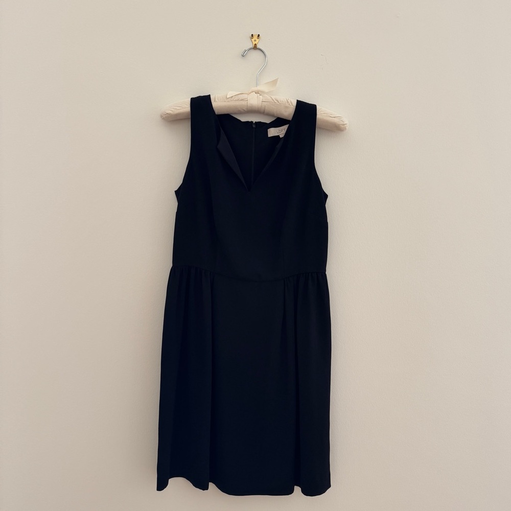 LOFT Split Neck Shift Dress